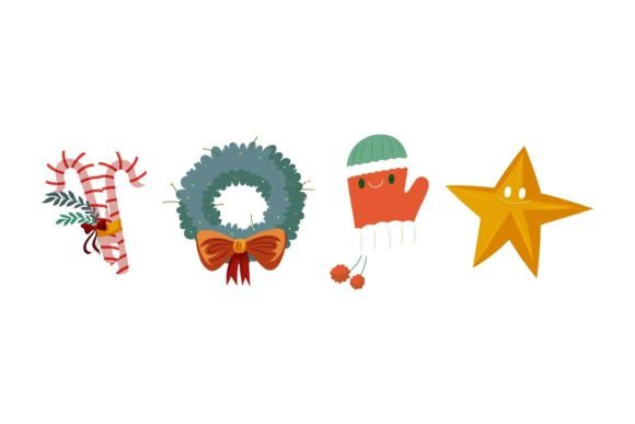 Christmas Background Art for Digital Illustrations