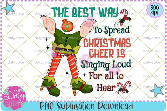 Christmas Elf Sublimation Illustrations for Festive Web Design