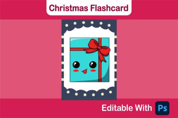 Christmas Flashcard - Gift Mocking Illustrations