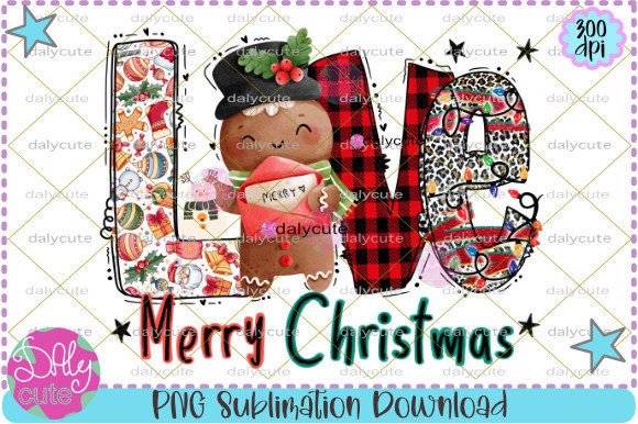 Christmas Gingerbread Sublimation Illustrations