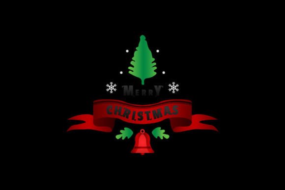 Christmas Lettering Badge Illustration for Modern Blog Graphics
