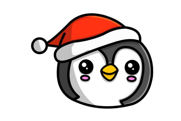 Christmas Pinguin Vector Illustration for Seasonal Illustrations