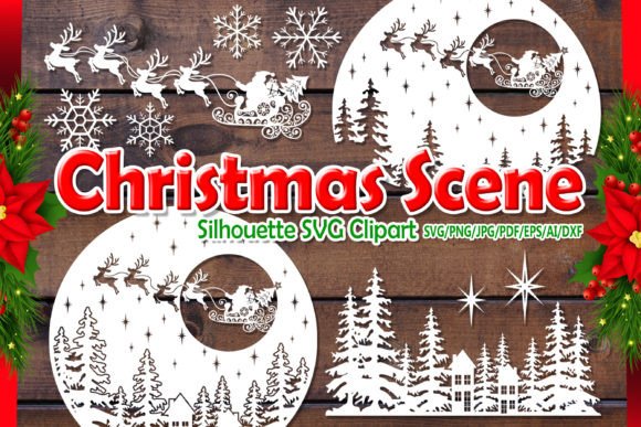 Christmas Scene Builder SVG Clipart Set Review