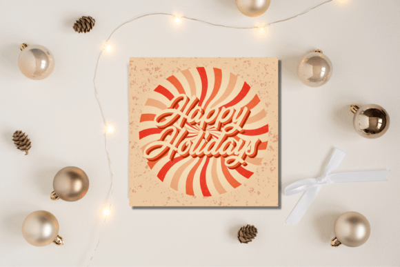 Happy Christmas Greeting Card Illustration Review