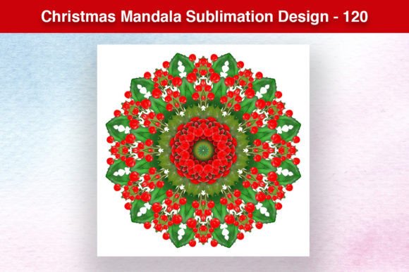Merry Christmas Mandala Sublimation -120: A Designer's Review of Modern Illustrations