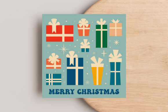 Merry Christmas Printable Card Illustrations