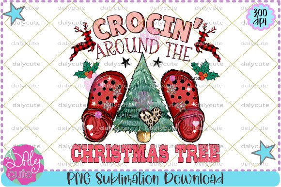 Retro Christmas Sublimation, Fa La La Illustrations